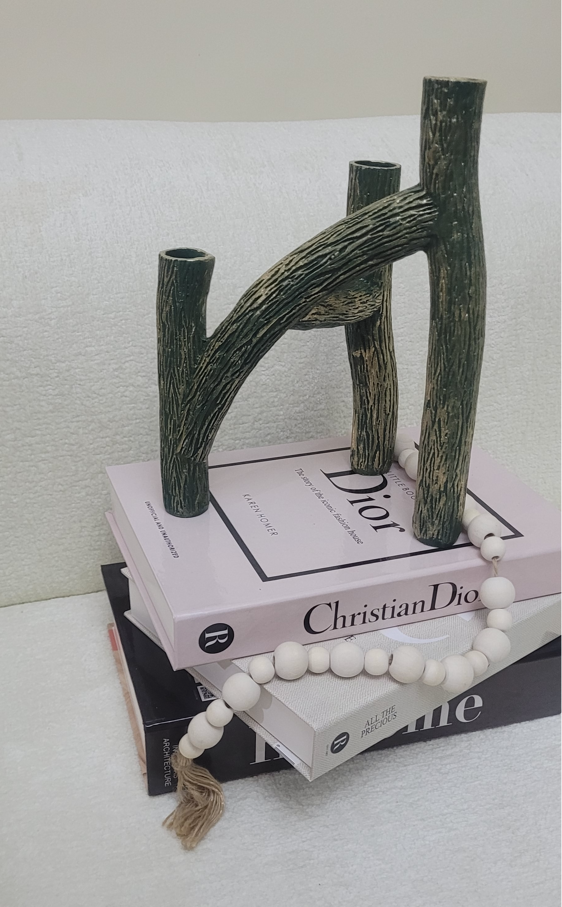 شمعدان تنه درخت ۳ شعله